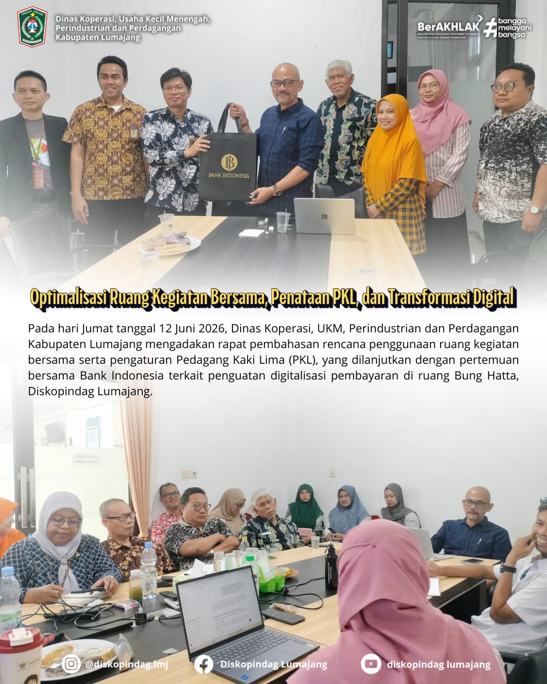 OPTIMALISASI RUANG KEGIATAN BERSAMA, PENATAAN PKL DAN TRANSFORMASI DIGITAL