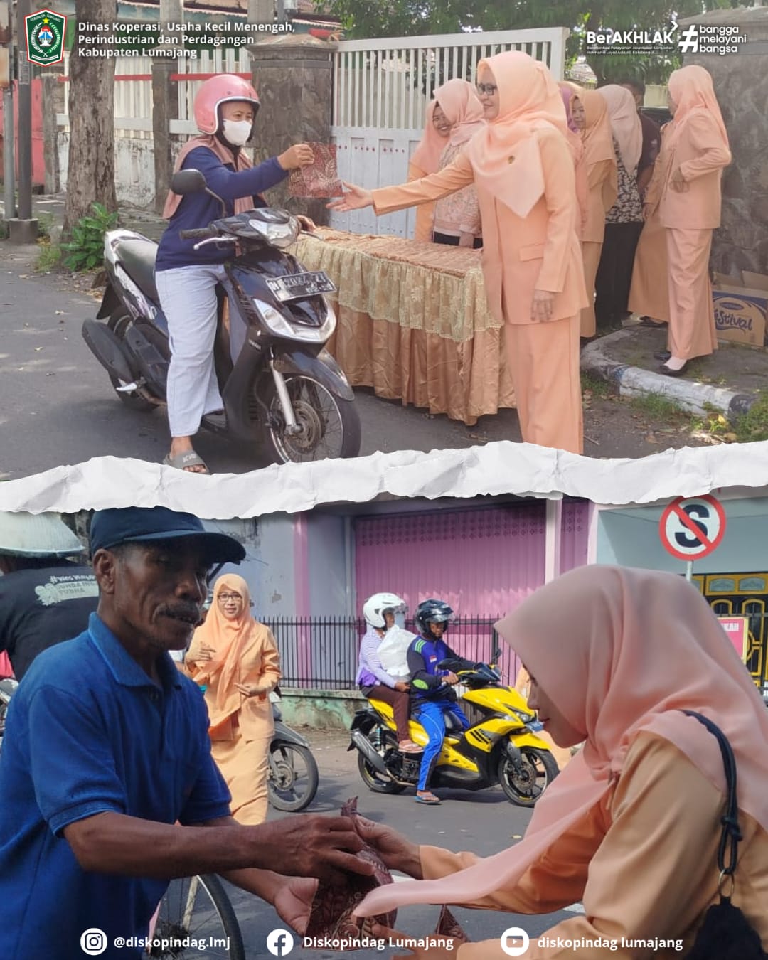 DWP DISKOPINDAG TURUT BERBAGI TAKJIL DALAM KEGIATAN DWP SE-KABUPATEN LUMAJANG