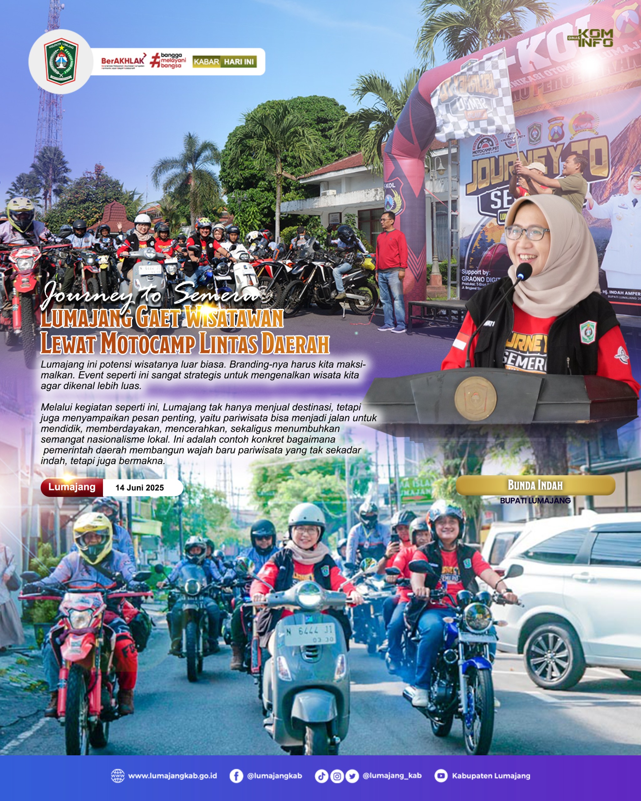 JOURNEY TO SEMERU LUMAJANG GAET WISATAWAN LEWAT MOTOCAMP LINTAS DAERAH