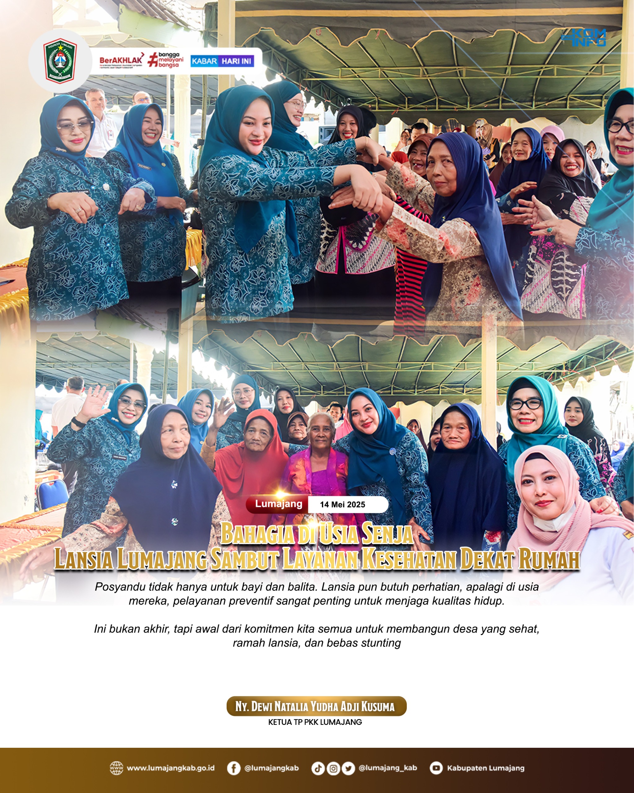 LANSIA LUMAJANG SAMBUT LAYANAN KESEHATAN DEKAT RUMAH