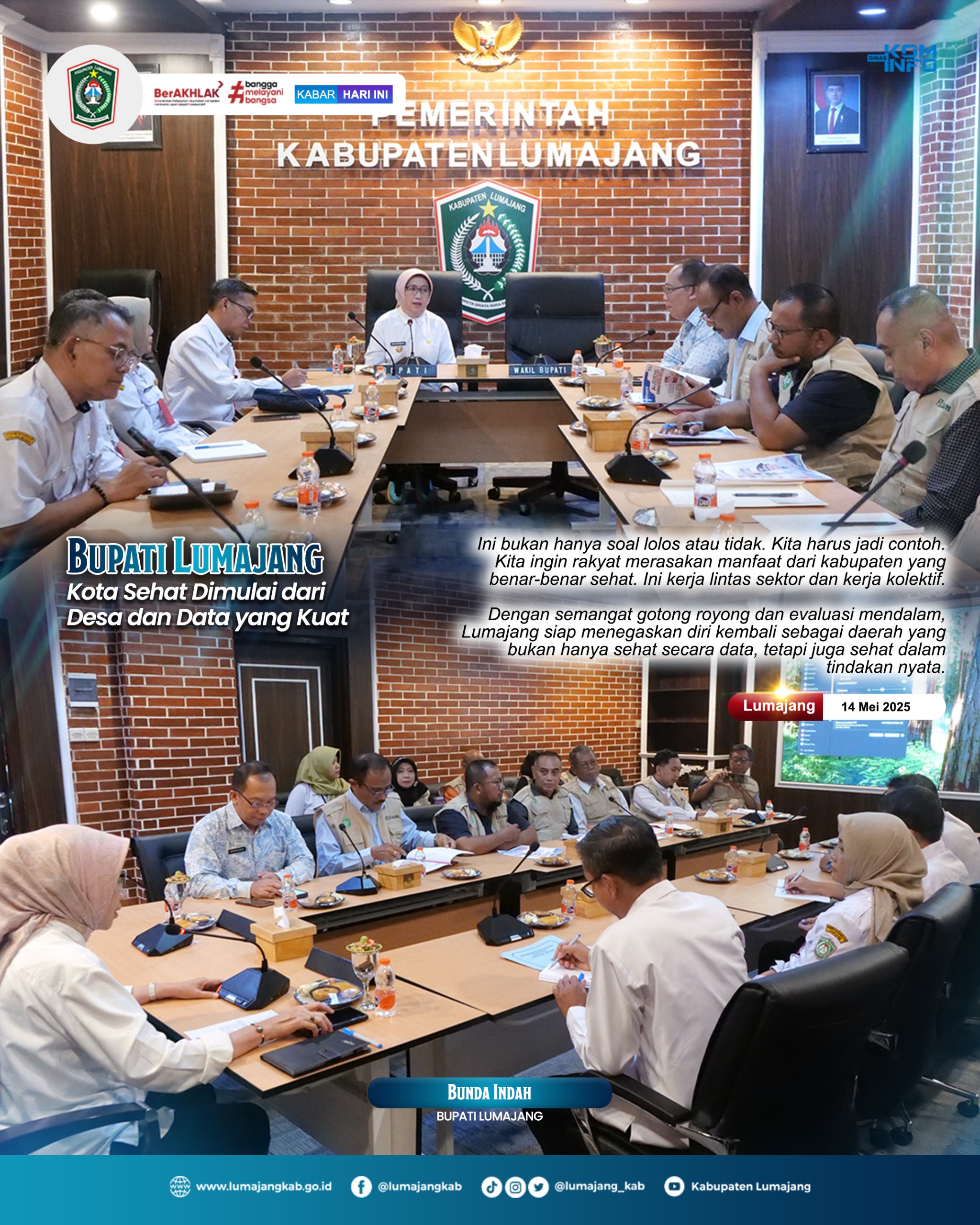 KOTA SEHAT DIMULAI DARI DESA DAN DATA YANG KUAT