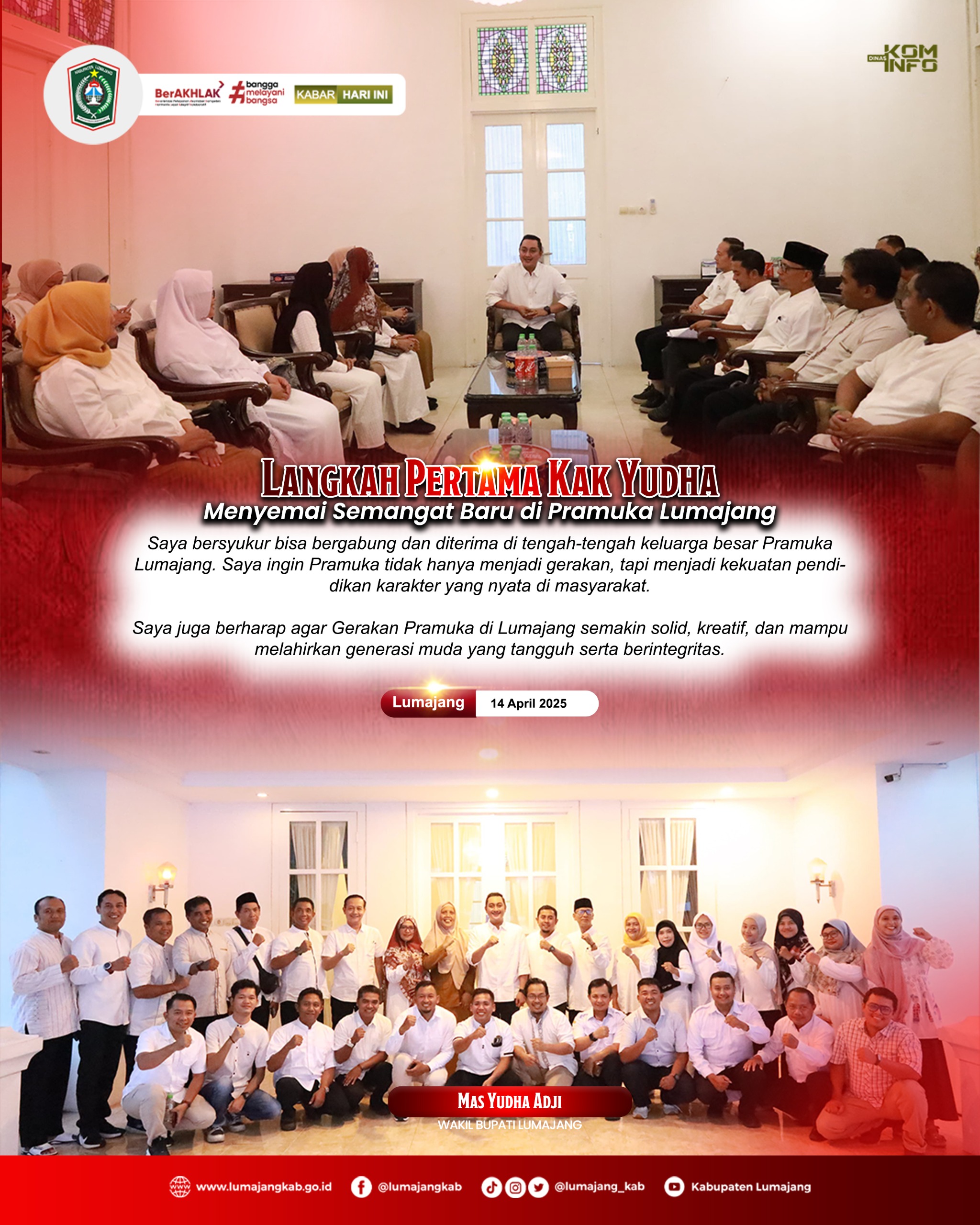 LANGKAH PERTAMA MAS YUDHA WAKIL BUPATI LUMAJANG