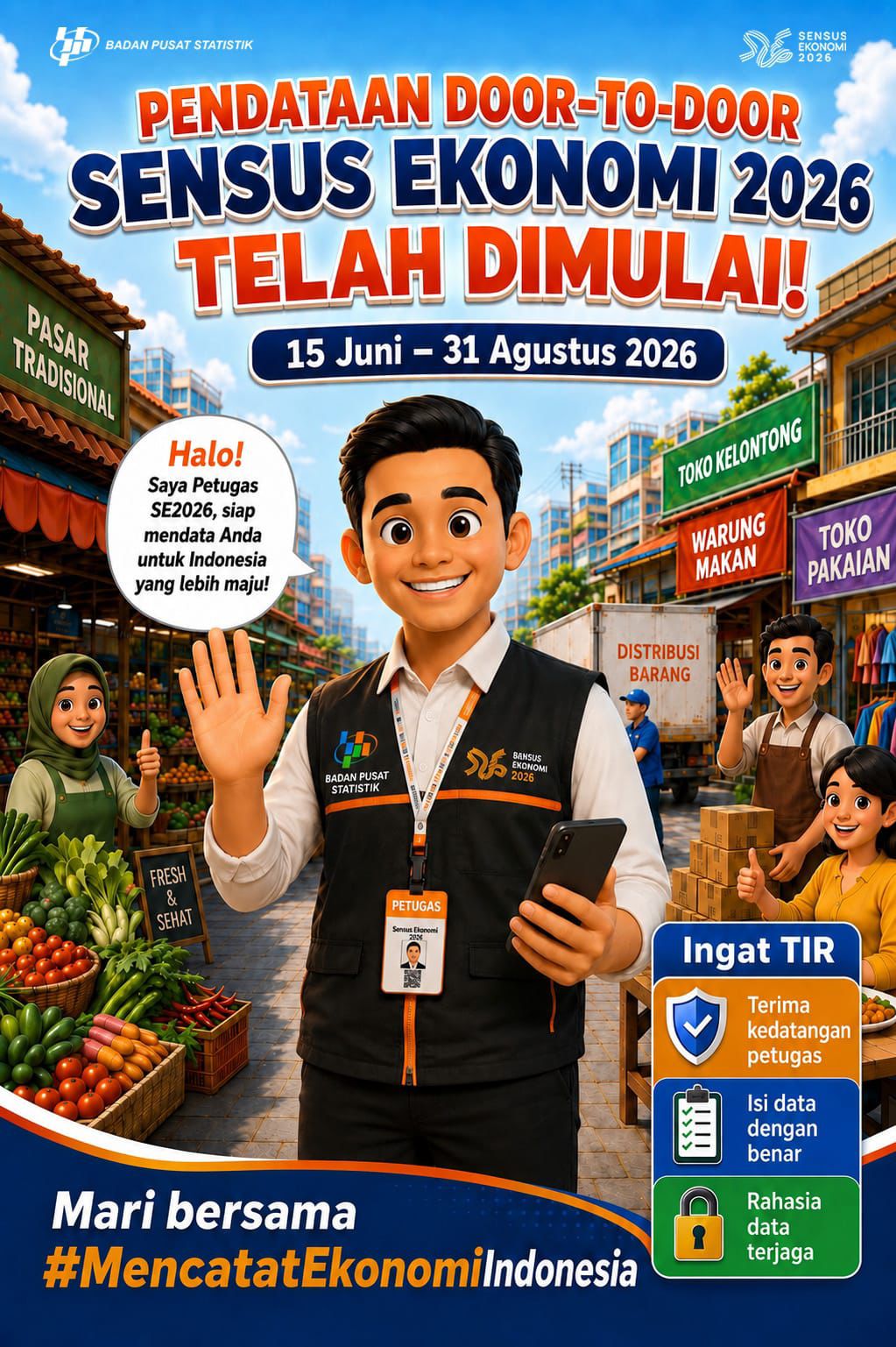 SENSUS EKONOMI 2026 TELAH DIMULAI