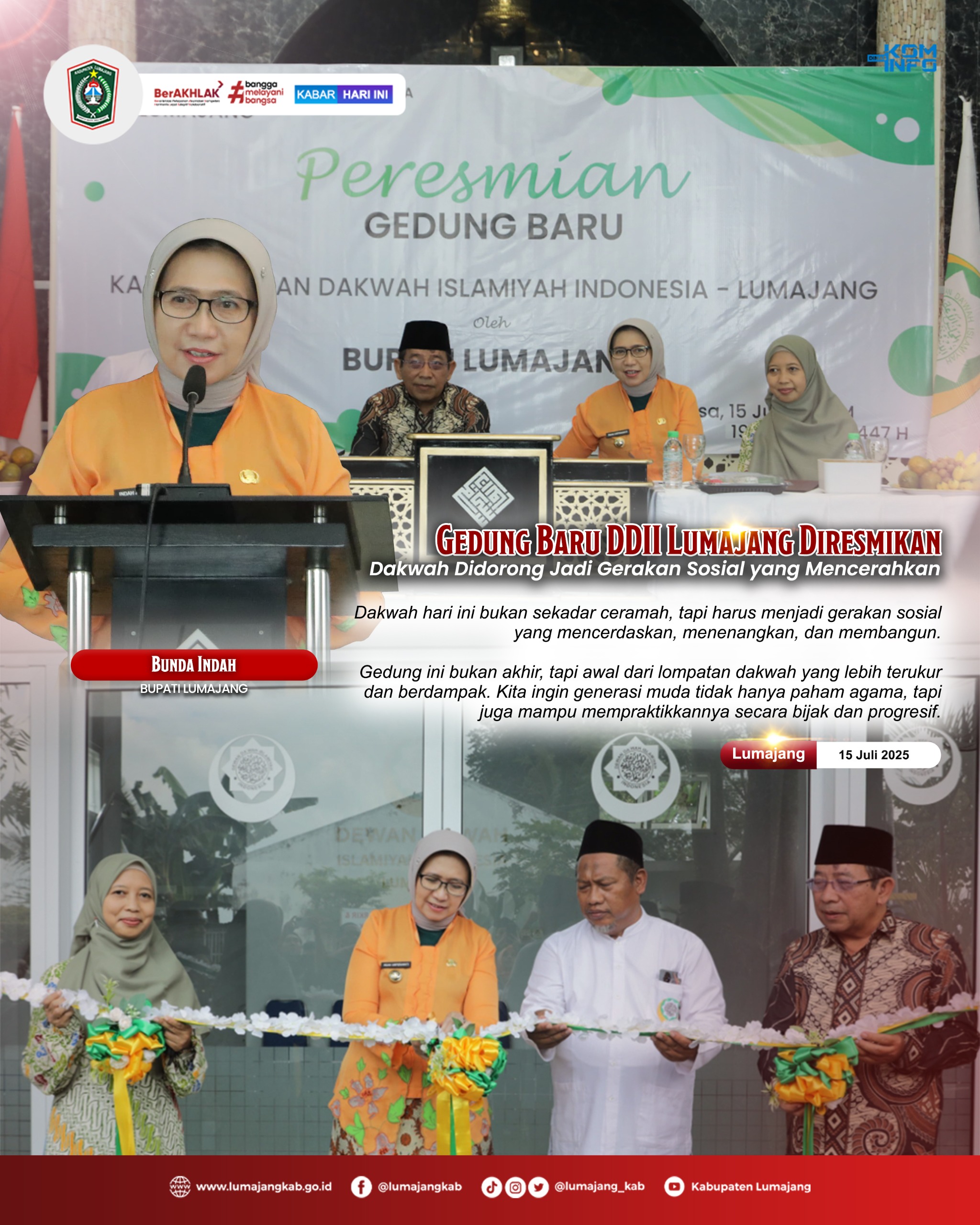 GEDUNG BARU DDII LUMAJANG DIRESMIKAN