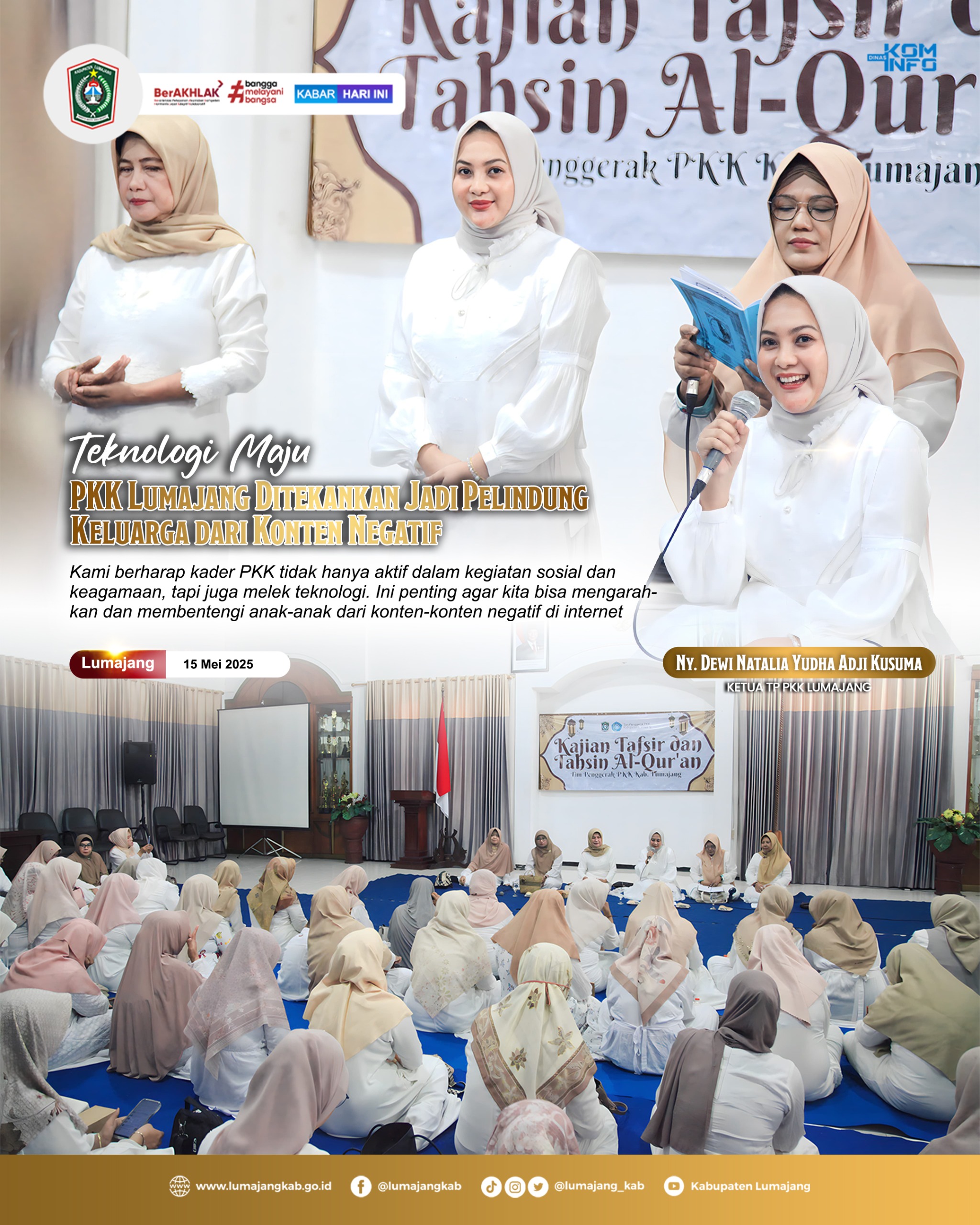 PKK LUMAJANG DITEKANKAN JADI PELINDUNG KELUARGA DARI KONTEN NEGATIF