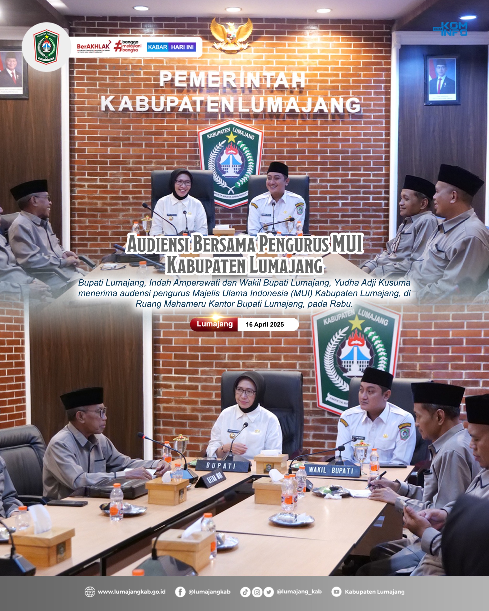 AUDENSI BERSAMA PENGURUS MUI KABUPATEN LUMAJANG