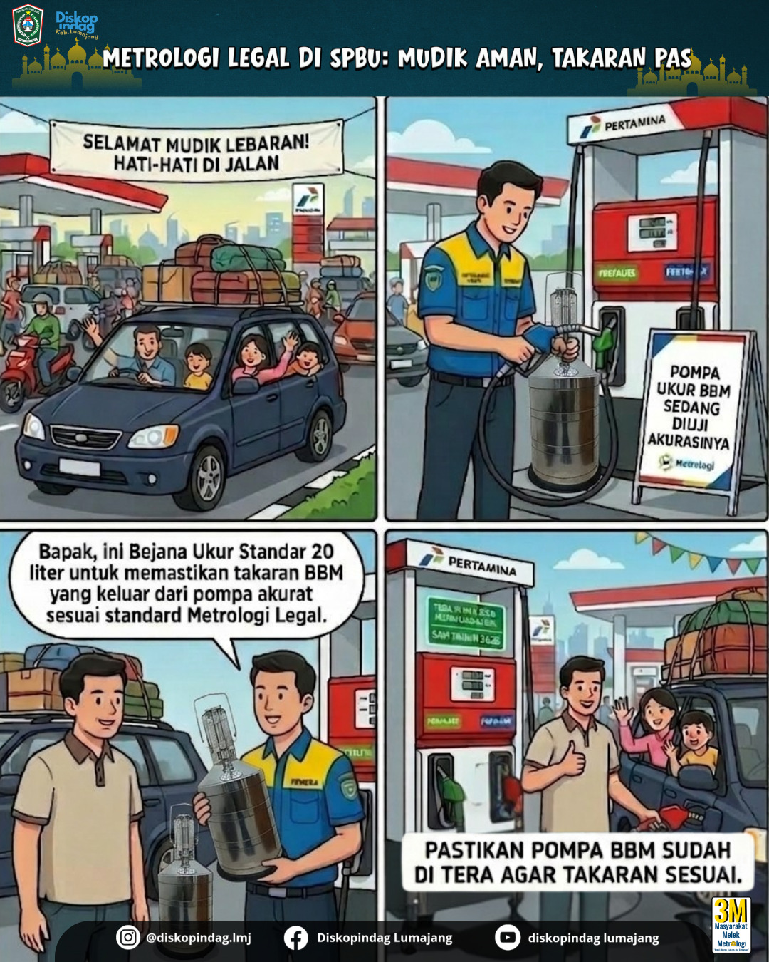 PASTIKAN TAKARAN BBM AKURAT, MUDIK LEBARAN AMAN DAN NYAMAN