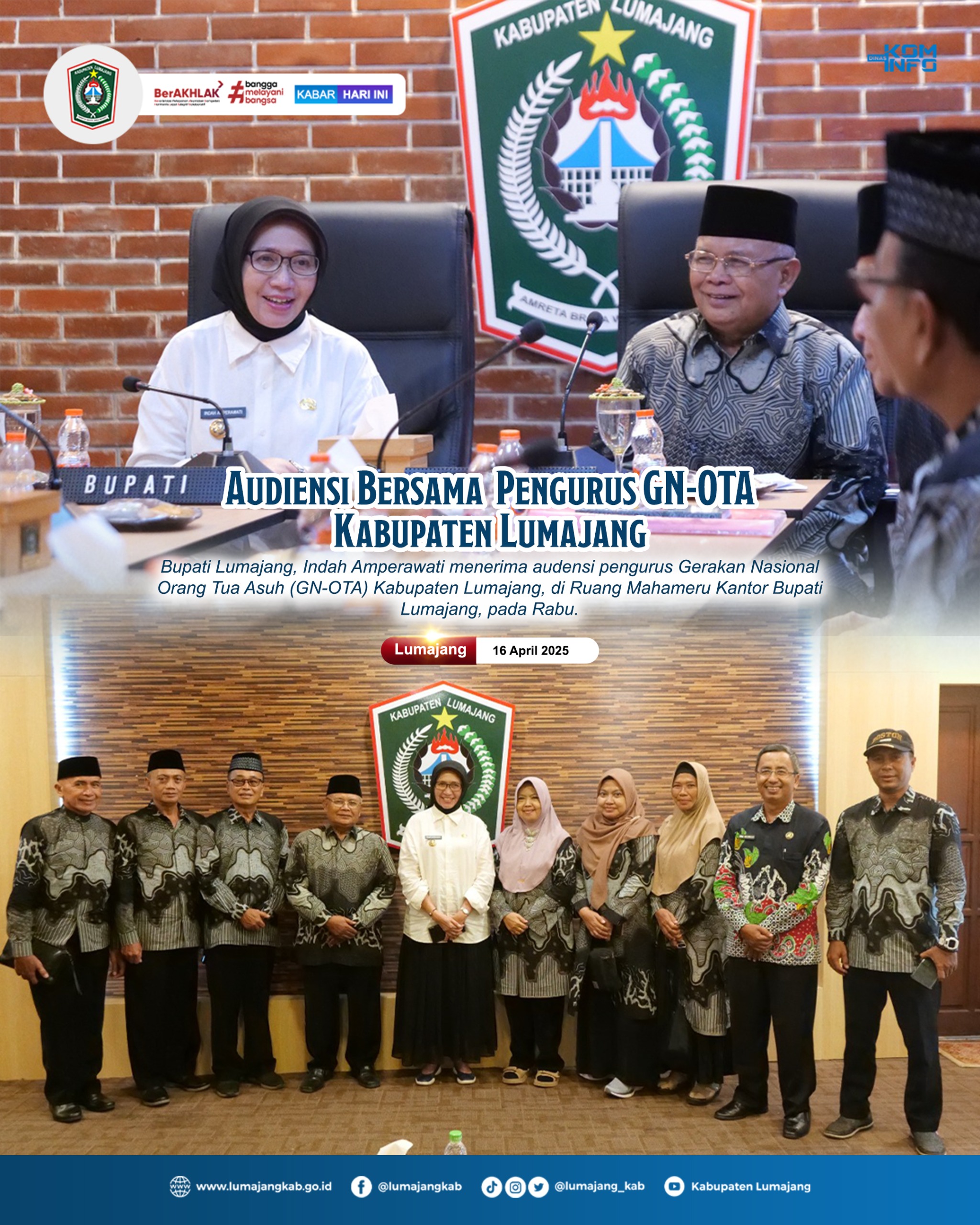 AUDENDI BERSAMA PENGURUS GN OTA KABUPATEN LUMAJANG