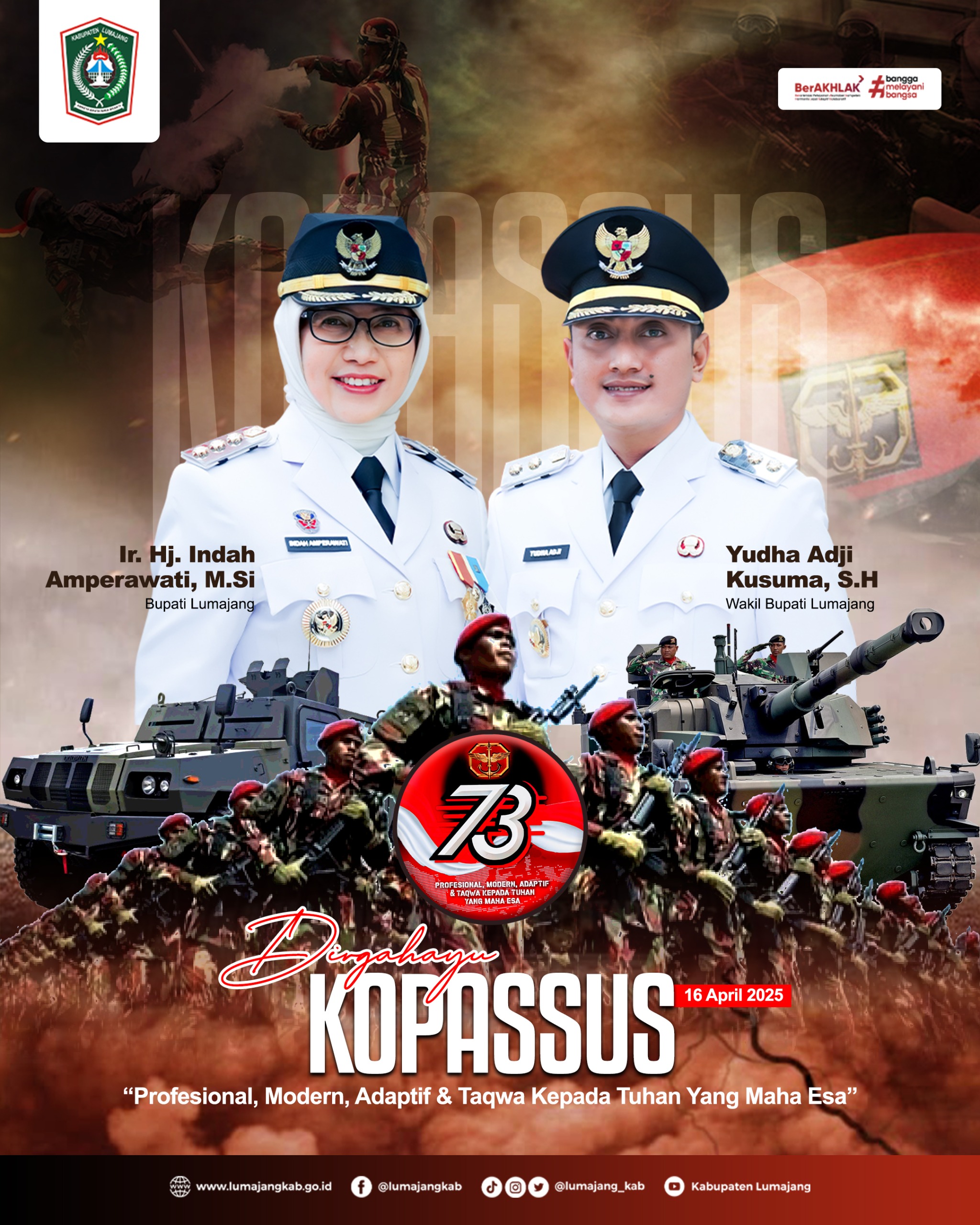 SELAMAT HARI ULANG TAHUN KE 73 KOPASSUS