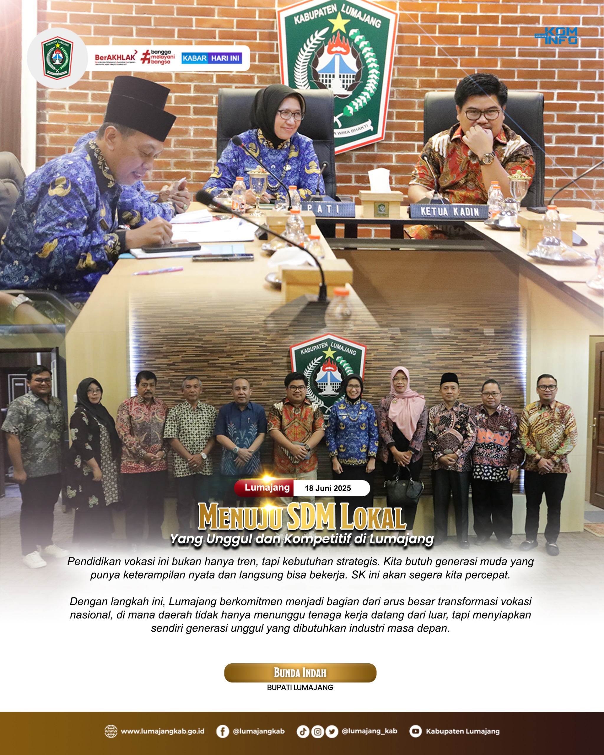 MENUJU SDM LOKAL YANG UNGGUL DAN KOMPETITIF DI LUMAJANG