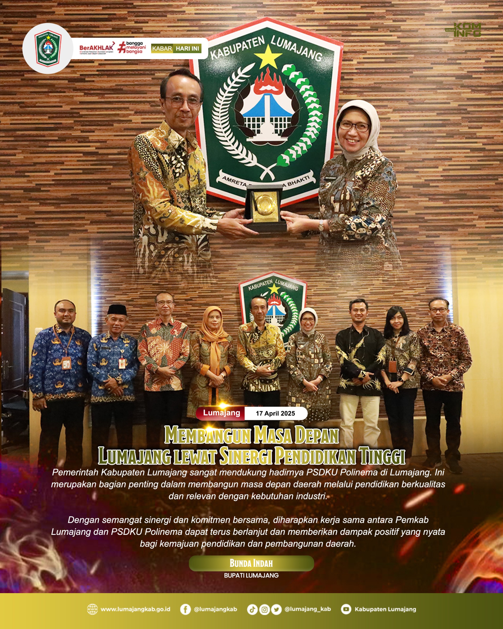 MEMBANGUN MASA DEPAN LUMAJANG LEWAT SINERGI PENDIDIKAN TINGGI