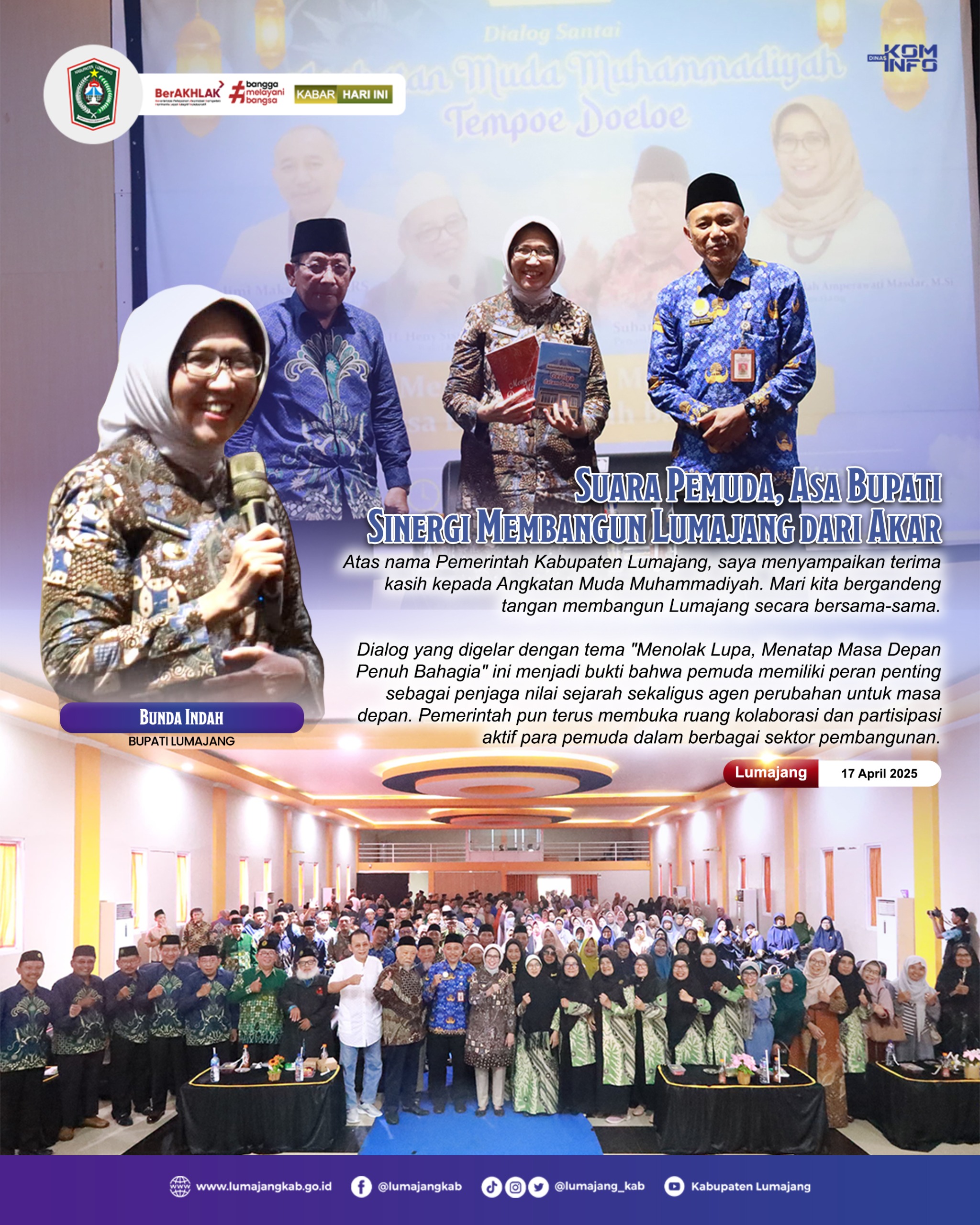 SUARA PEMUDA, ASA BUPATI SINERGI MEMBANGUN LUMAJANG DARI AKAR
