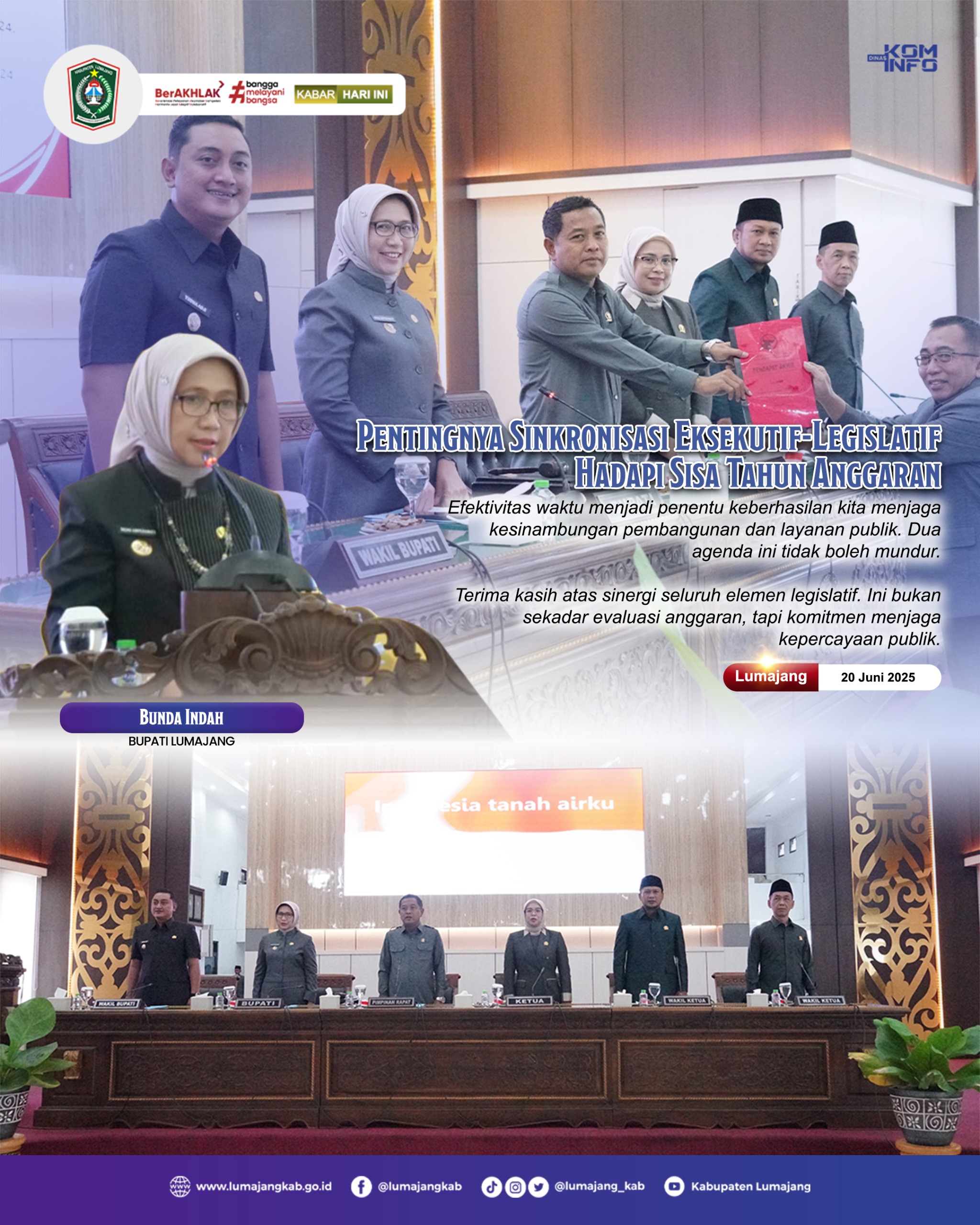 PENTINGNYA SINKRONISASI EKSEKUTIF-LEGISLATIF HADAPI SISA TAHUN ANGGARAN