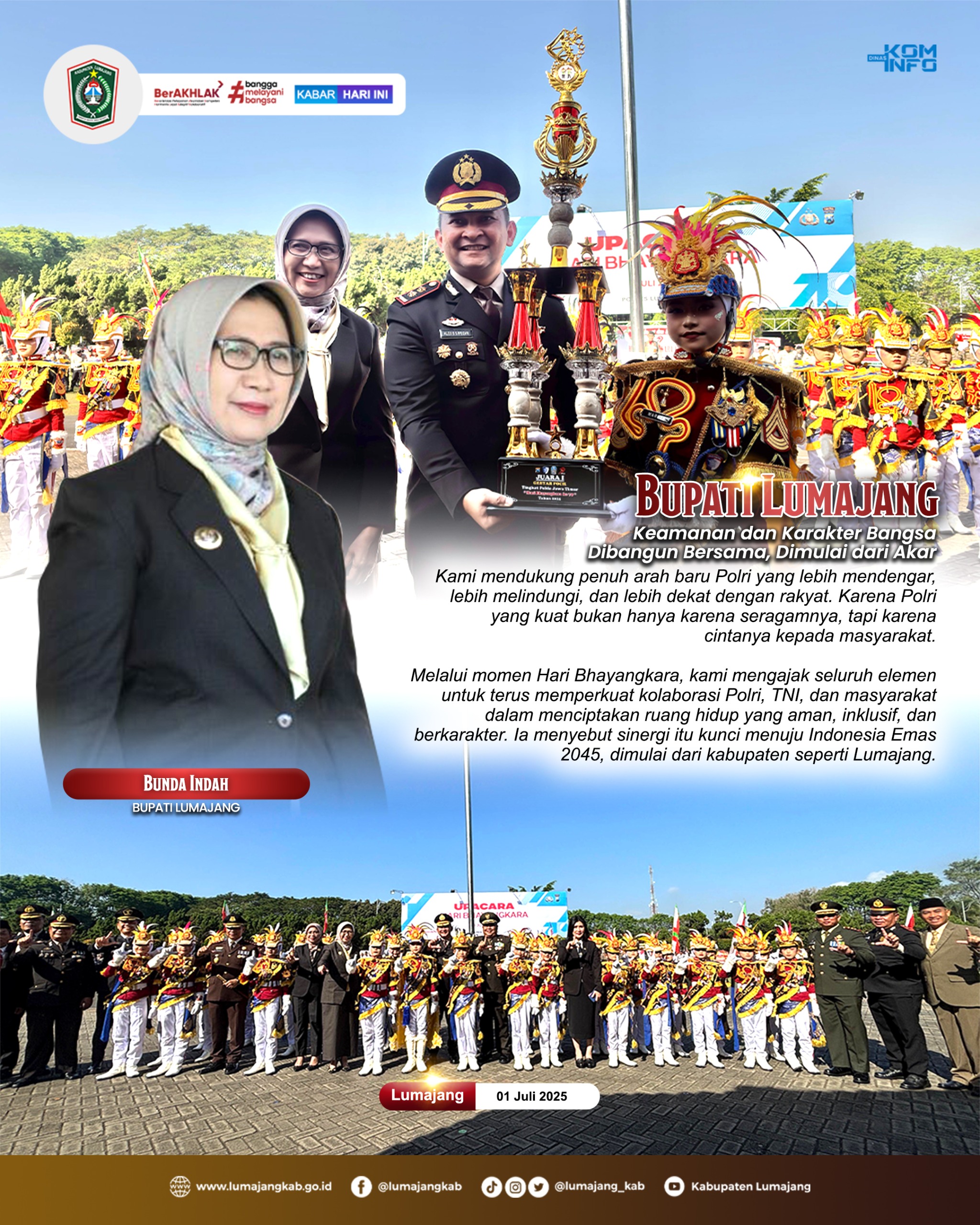 KEAMANAN DAN KARAKTER BANGSA DIBANGUN BERSAMA , DIMULAI DARI AKAR