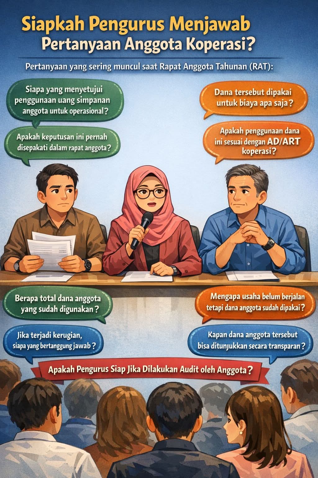 TRANSPARANSI PENGURUS KOPERASI MENJADI KUNCI KEPERCAYAAN ANGGOTA