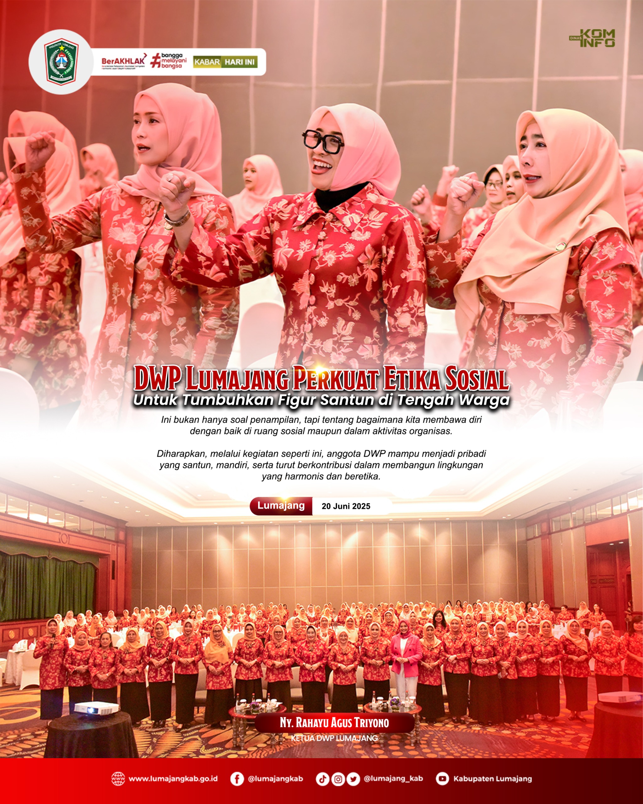 DWP LUMAJANG PERKUAT ETIKA SOSIAL UNTUK TUMBUHKAN FIGUR SANTUN DI TENGAH WARGA