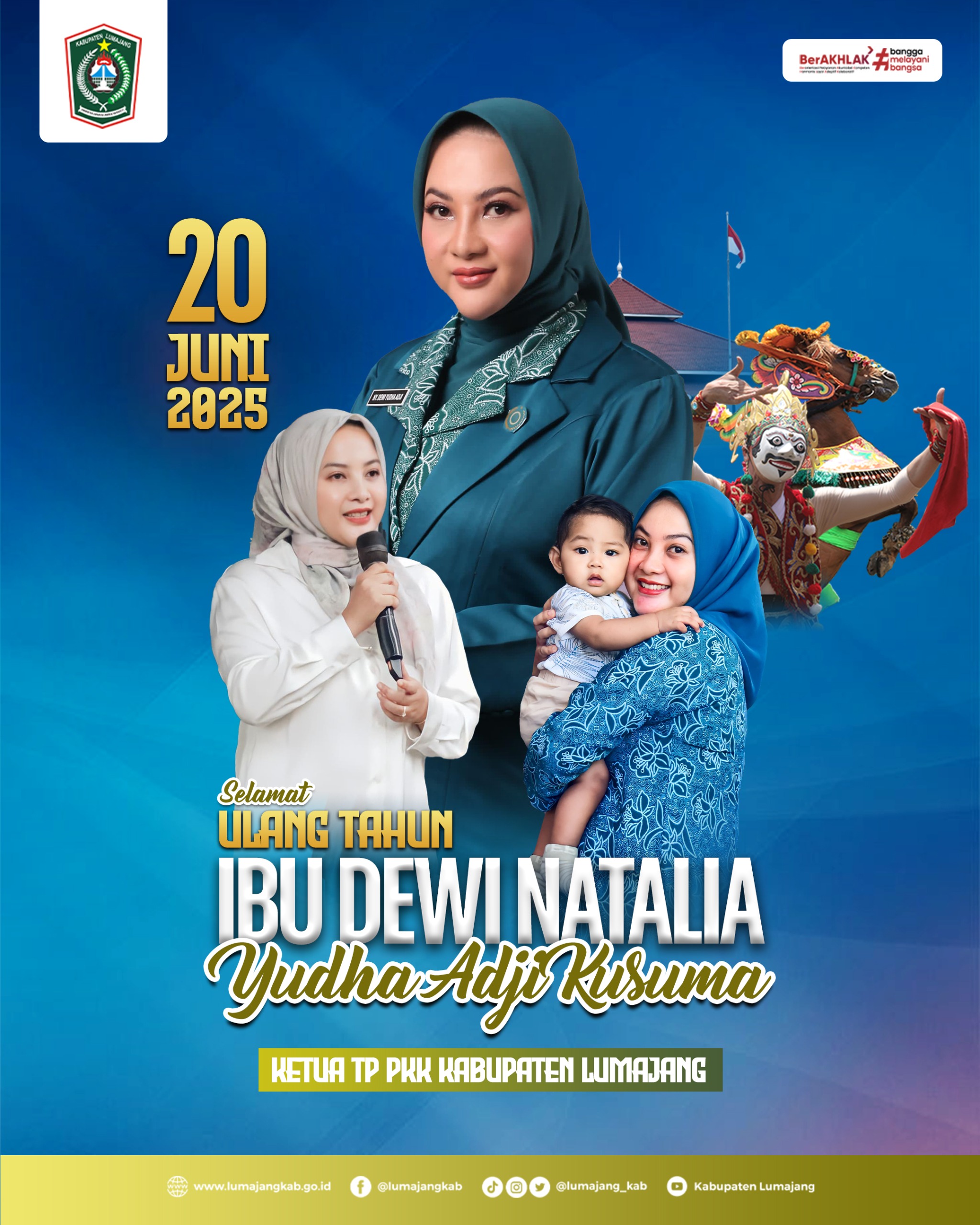 SELAMAT ULANG TAHUN IBU DEWI NATALIA KETUA TP PKK KABUPATEN LUMAJANG