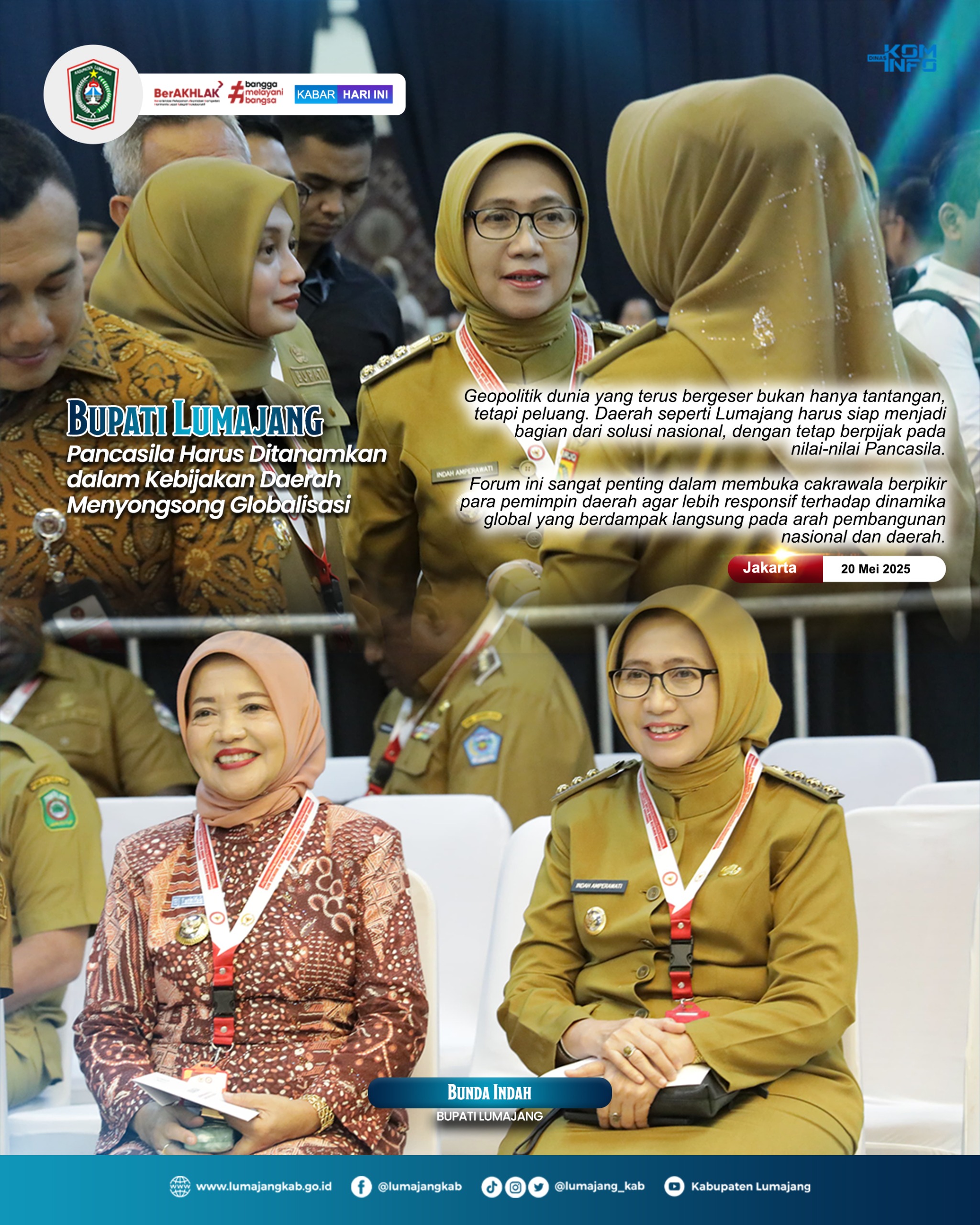 PANCASILA HARUS DITANAMKAN DALAM KEBIJAKAN DAERAH DEMI MENYONGSING GLOBALISASI