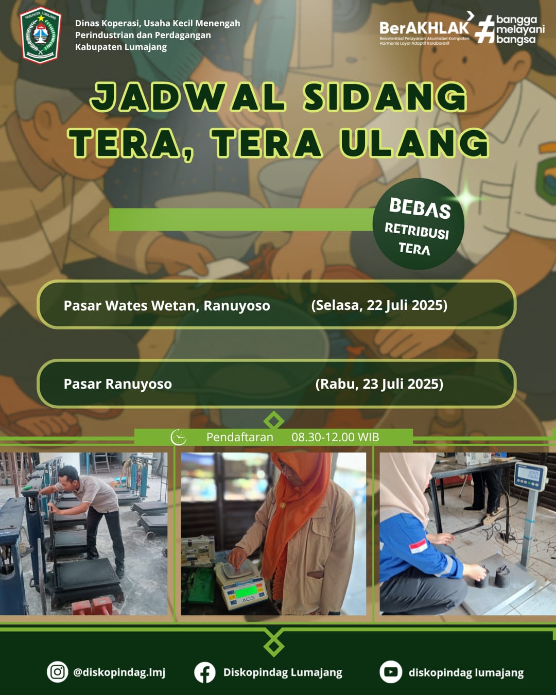 JADWAL SIDANG TERA , TERA ULANG DI KECAMATAN RANUYOSO