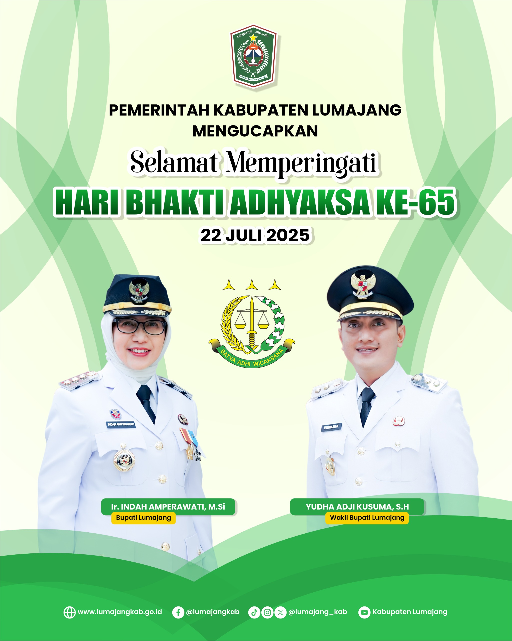 SELAMAT MEMPERINGATI HARI BHAKTI ADHYAKSA KE 65