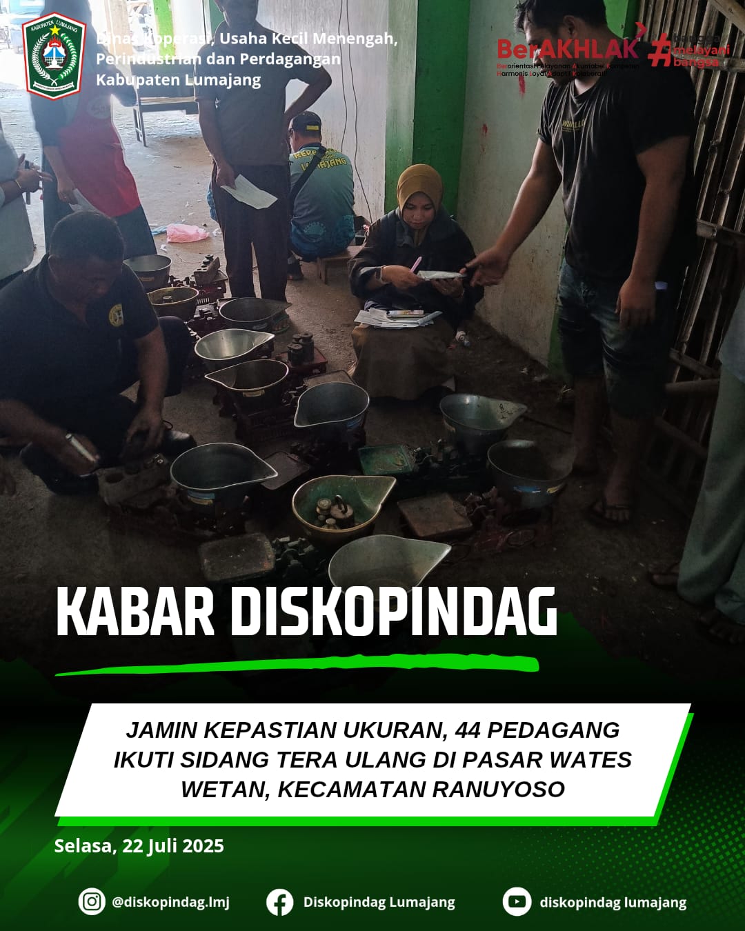 44 PEDAGANG DI PASAR WATES WETAN RANUYOSO IKUTI SIDANG TERA 