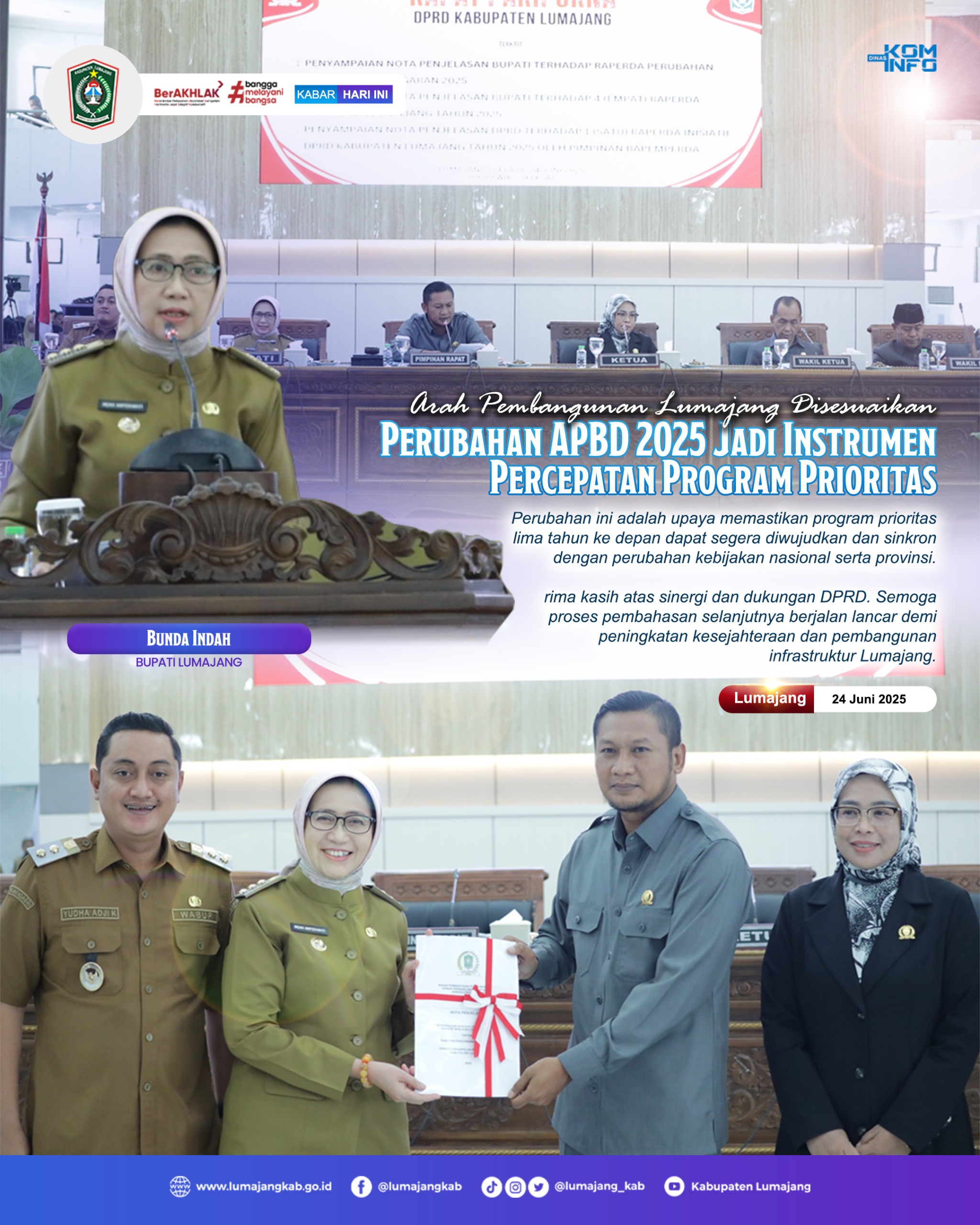 PERUBAHAN APBD 2025 JADI INSTRUMEN PERCEPATAN PROGRAM PRIORITAS