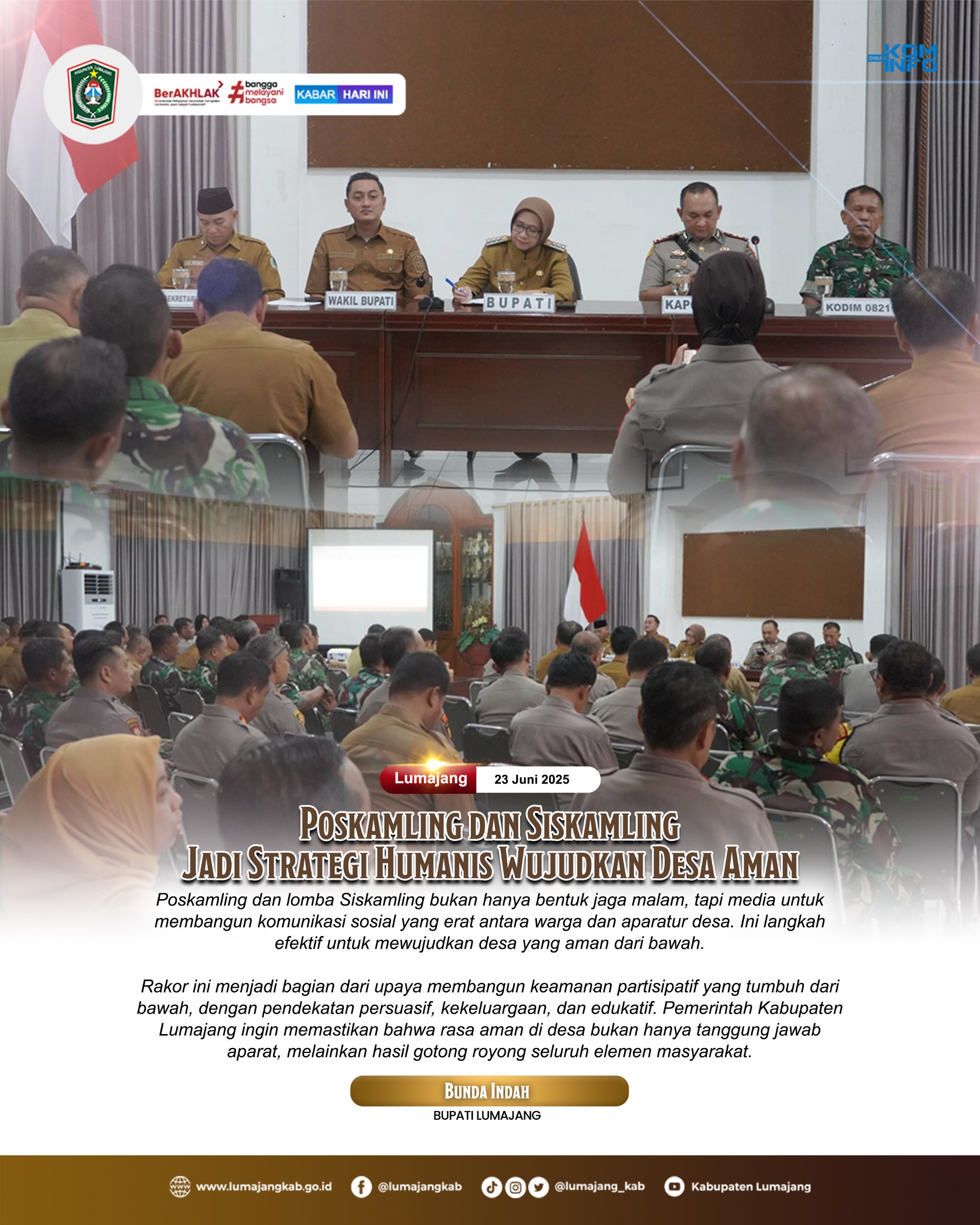 POSKAMLING DAN SISKAMLING JADI STRATEGI HUMANIS WUJUDKAN DESA AMAN