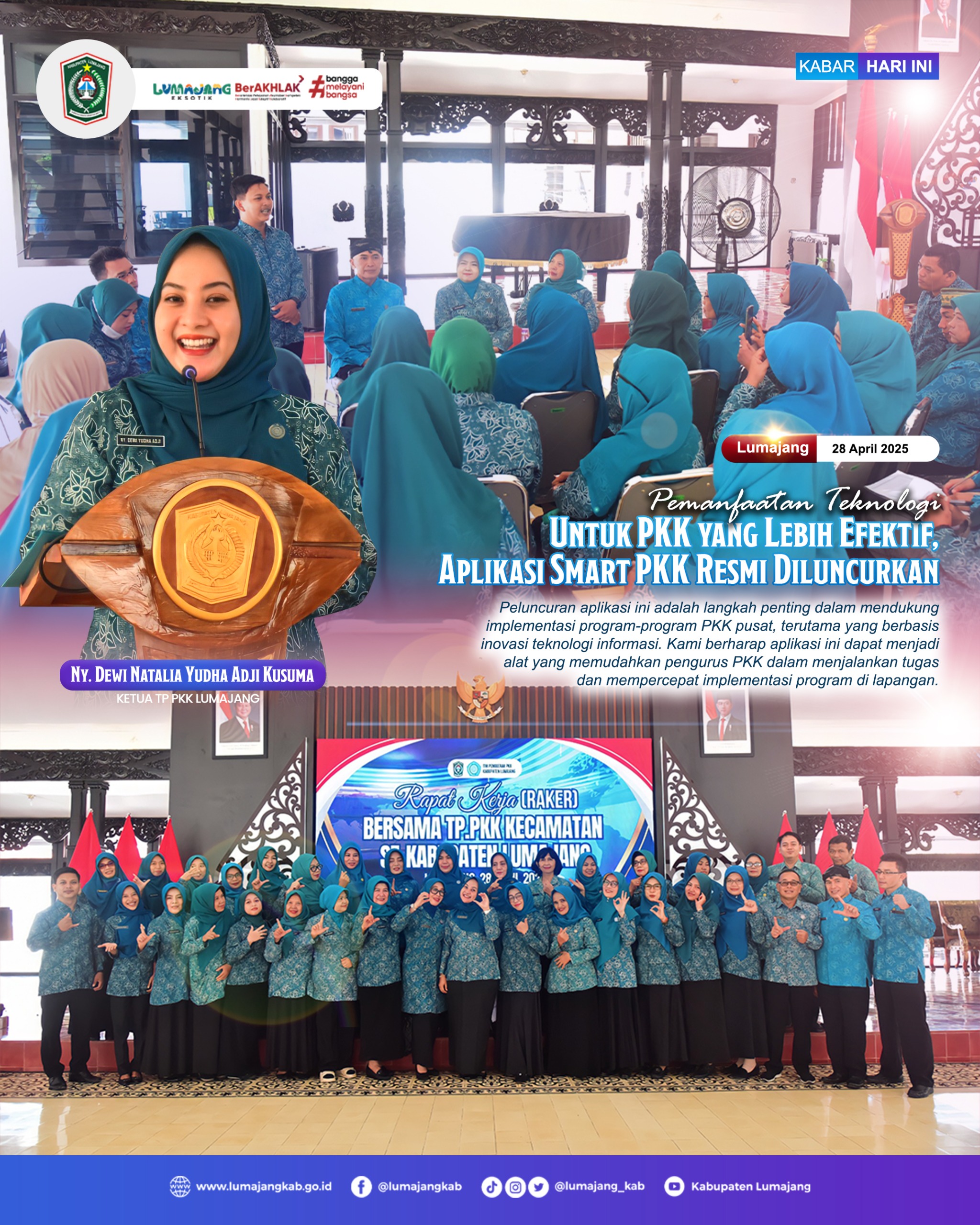 PELUNCURAN APLIKASI SMART PKK RESMI DILUNCURKAN