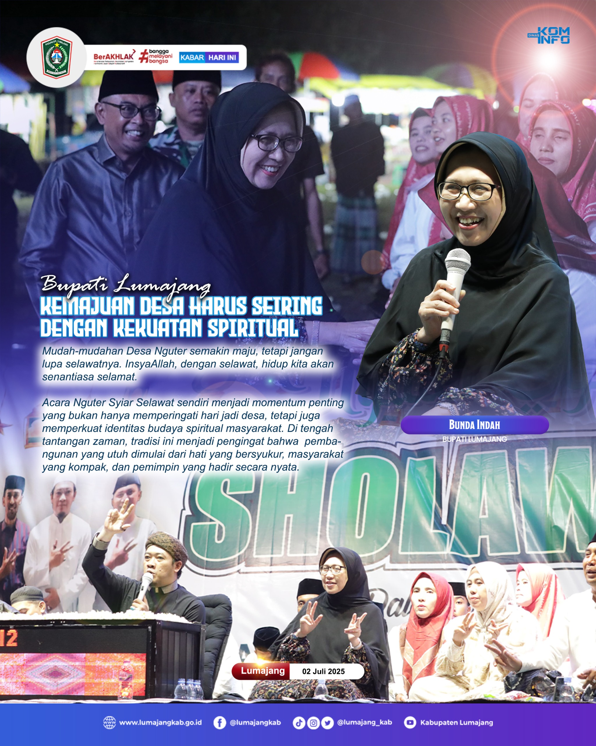 KEMAJUAN DESA HARUS SEIRING DENGAN KEKUATAN SPIRITUAL