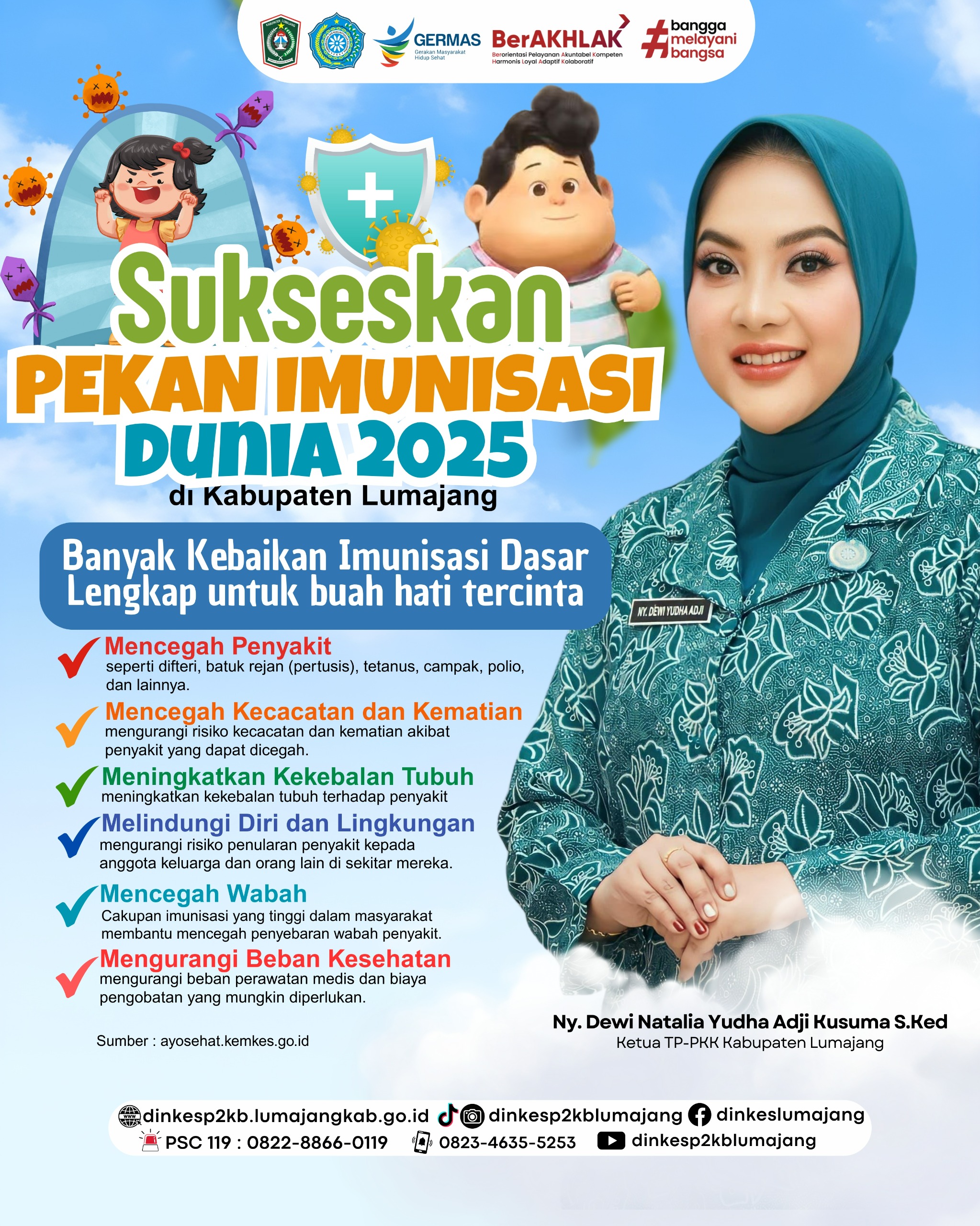 SUKSESKAN PEKAN IMUNISASI DUNIA 2025 DI KABUPATEN LUMAJANG