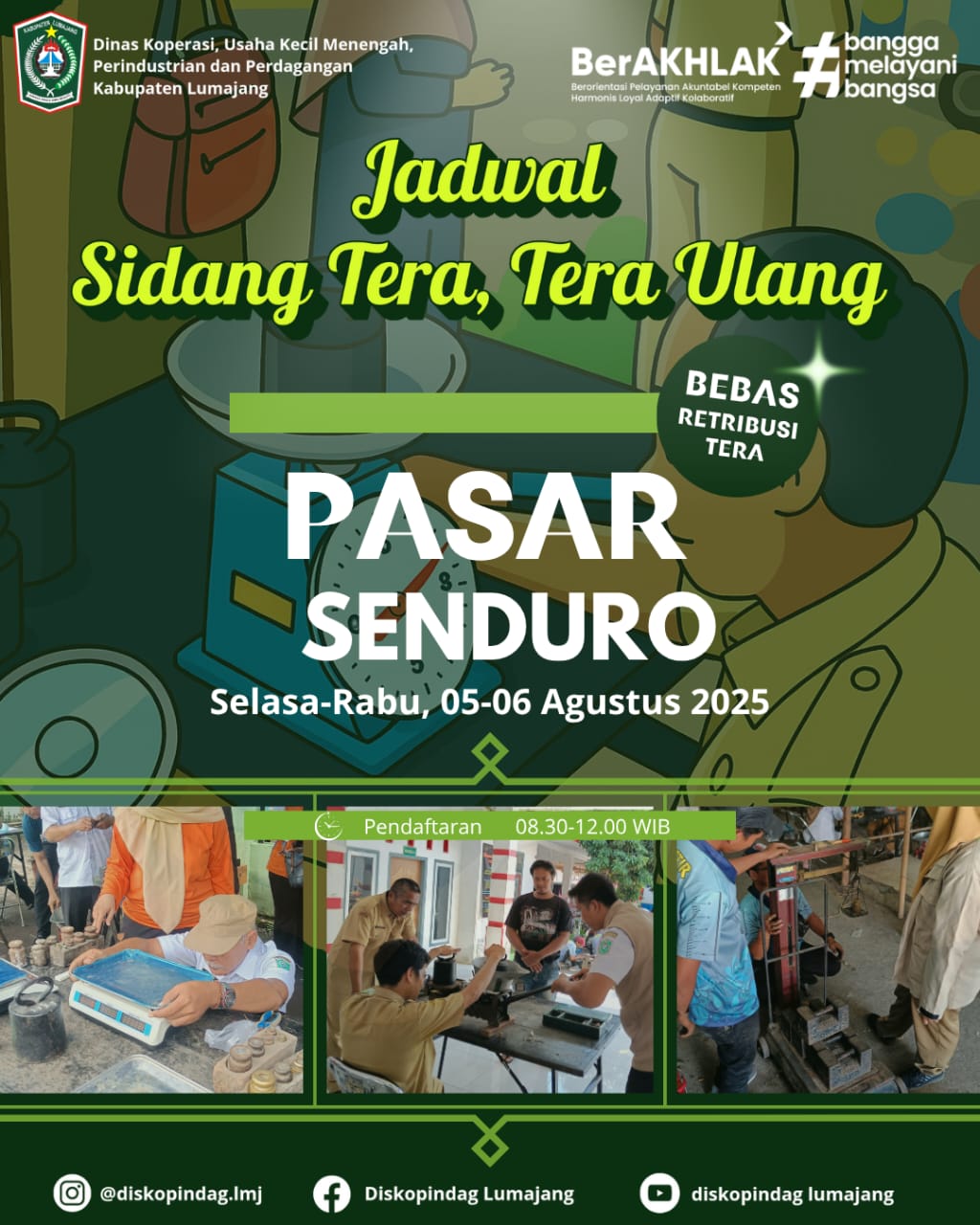 JADWAL SIDANG TERA, TERA ULANG DI PASAR SENDURO