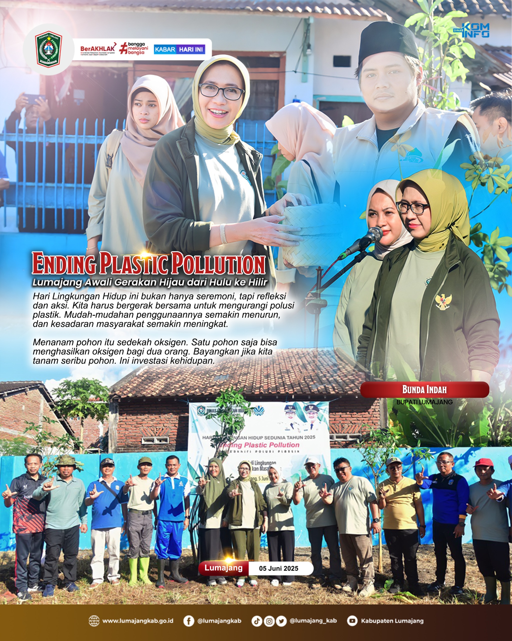 Ending Plastic Pollution: Lumajang Bergerak dari Hulu ke Hilir!