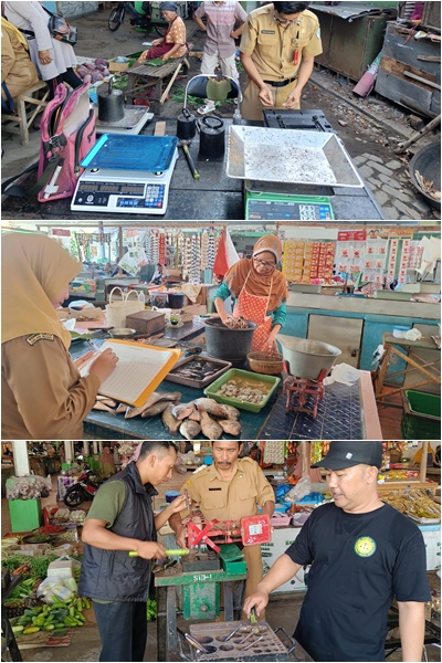 Sidang Tera, Tera Ulang sekaligus Pengawasan Metrologi Legal di Pasar Sukodono