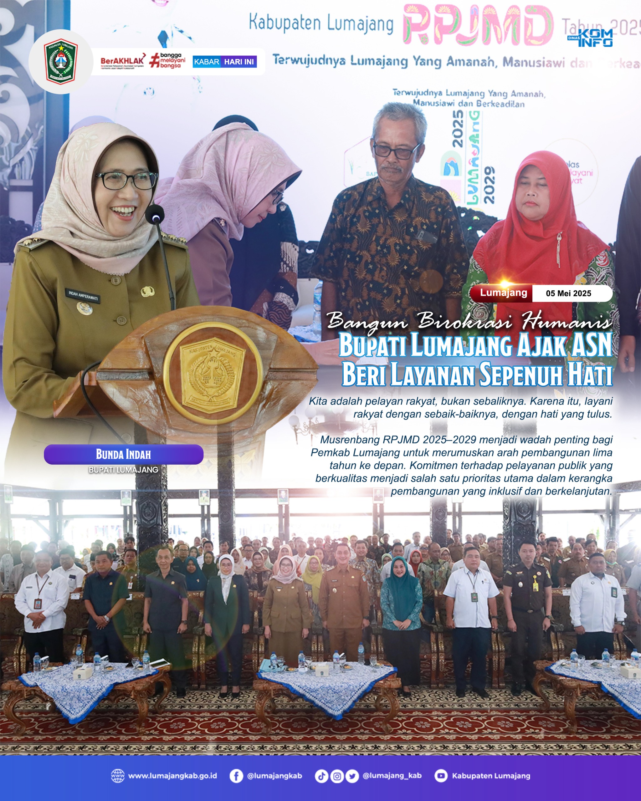 BANGUN BIROKRASI HARMONIS BUPATI LUMAJANG 