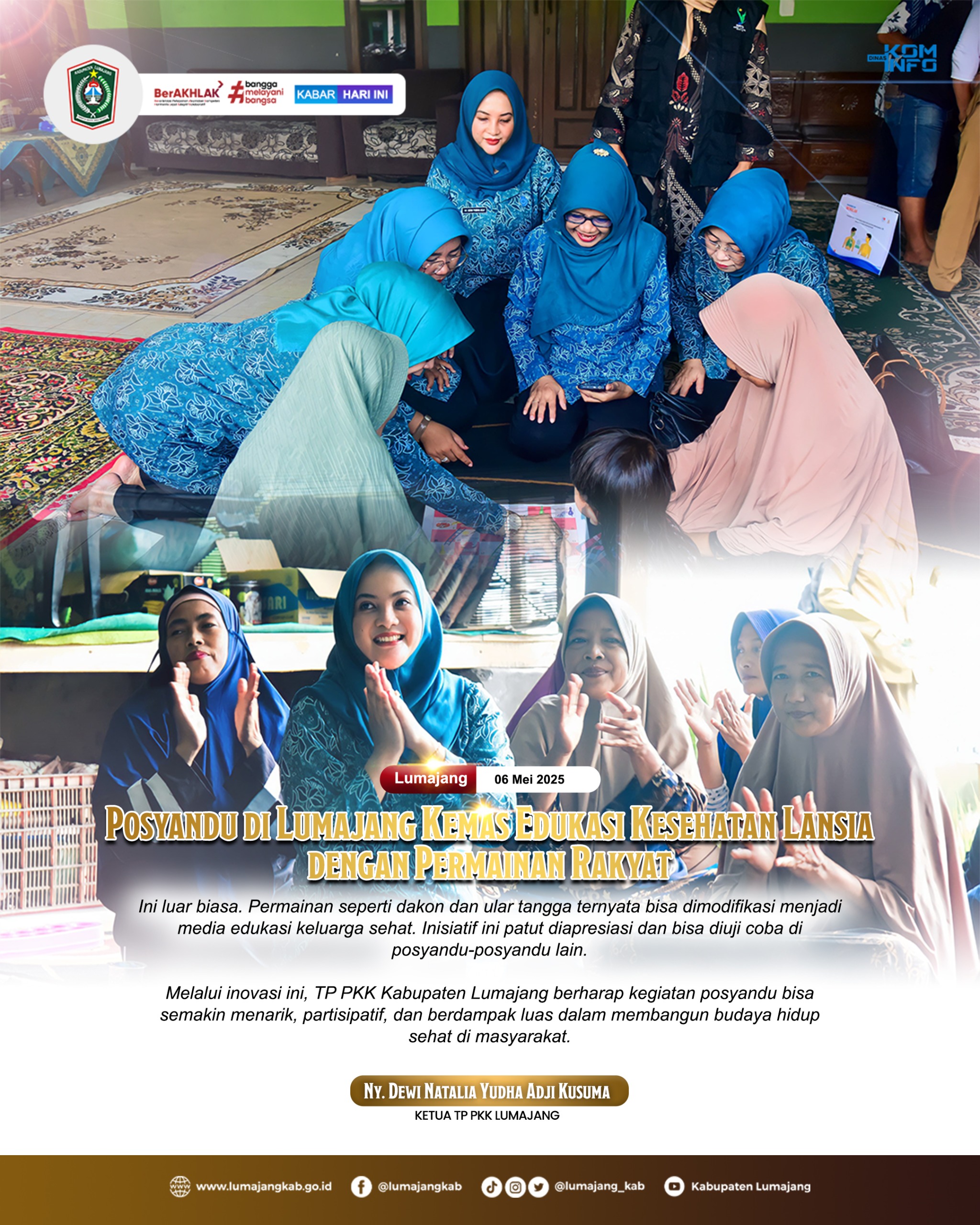 POSYANDU LUMAJANG KEMAS EDUKASI KESEHATAN LANSIA DENGAN PERMAINAN RAKYAT