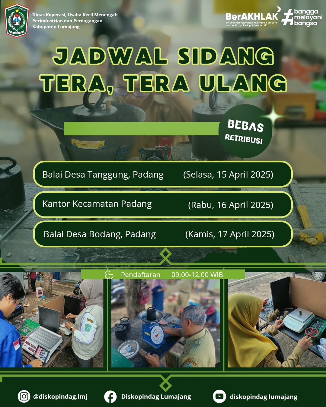 JADWAL SIDANG TERA, TERA ULANG