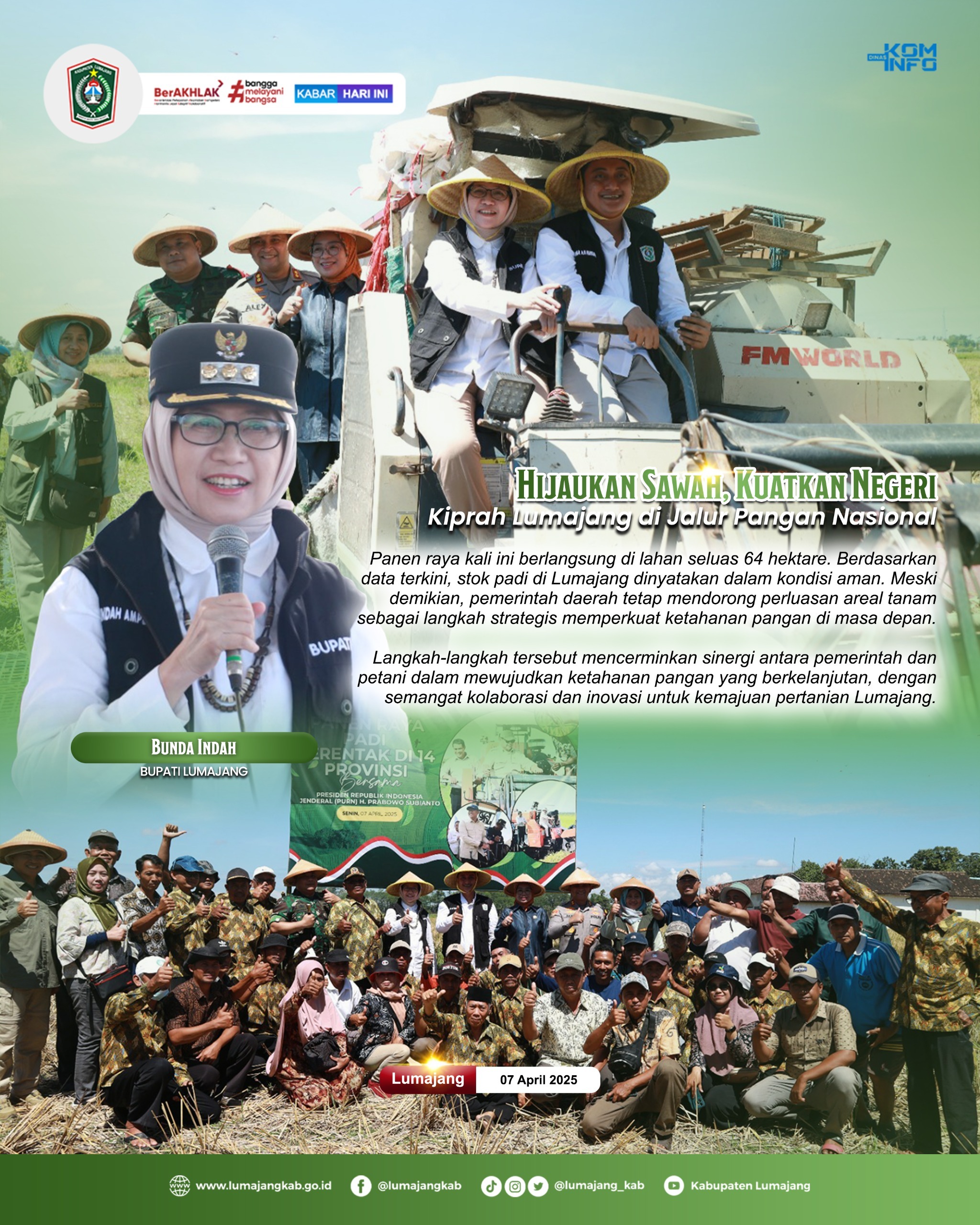 HIJAUKAN SAWAH KUATKAN NEGERI