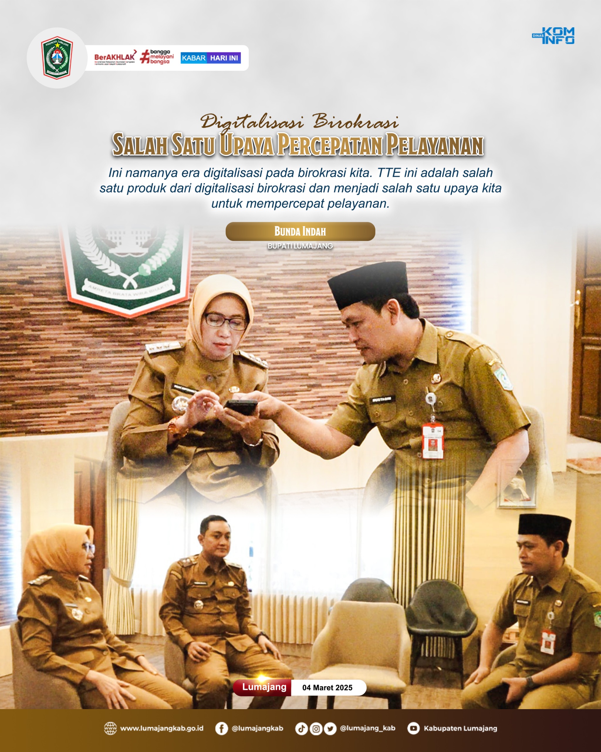 DIGITALISASI BIROKRASI UPAYA PERCEPATAN PELAYANAN