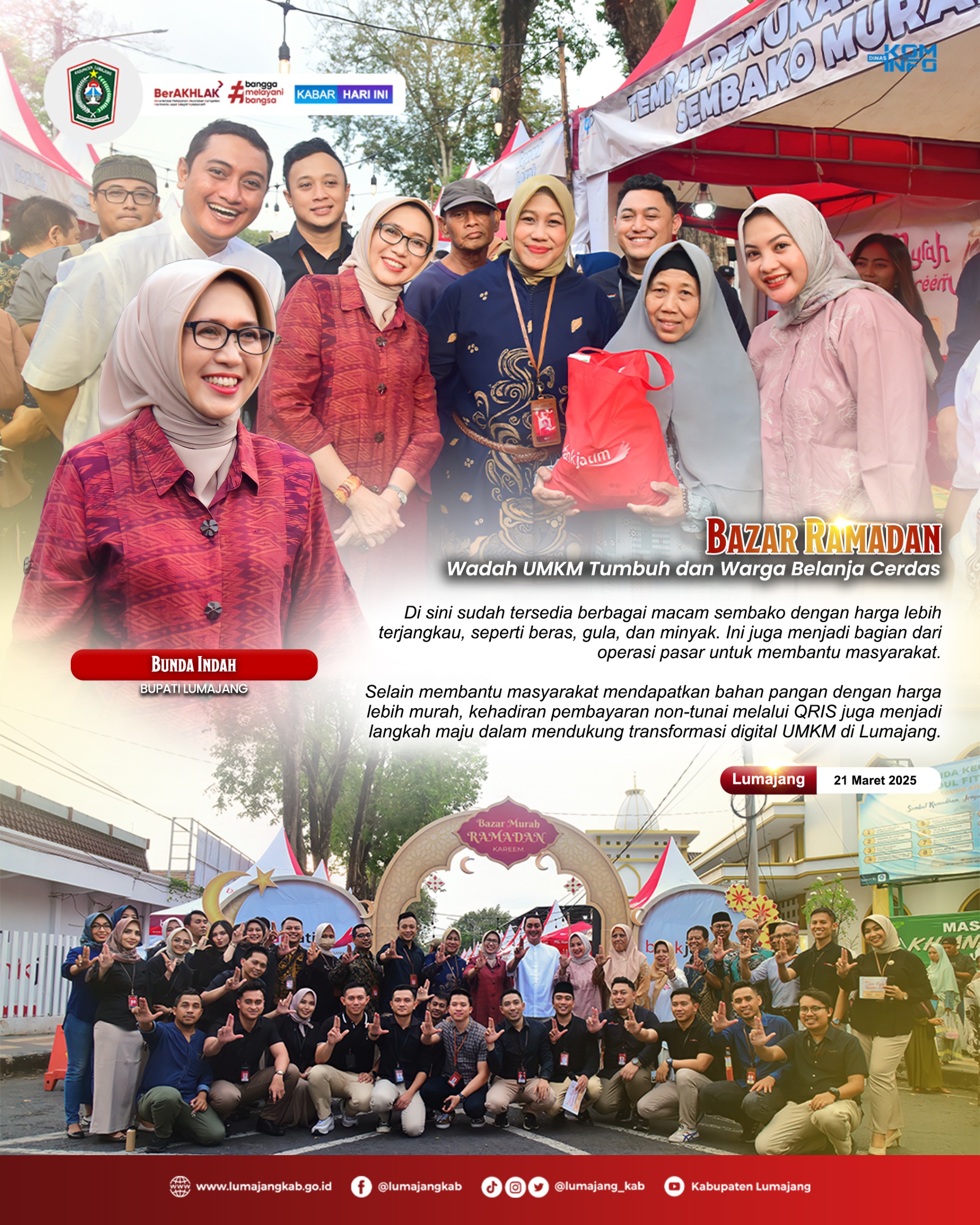 BAZAR RAMADHAN WADAH UMKM TUMBUH DAN WARGA BELANJA CERDAS