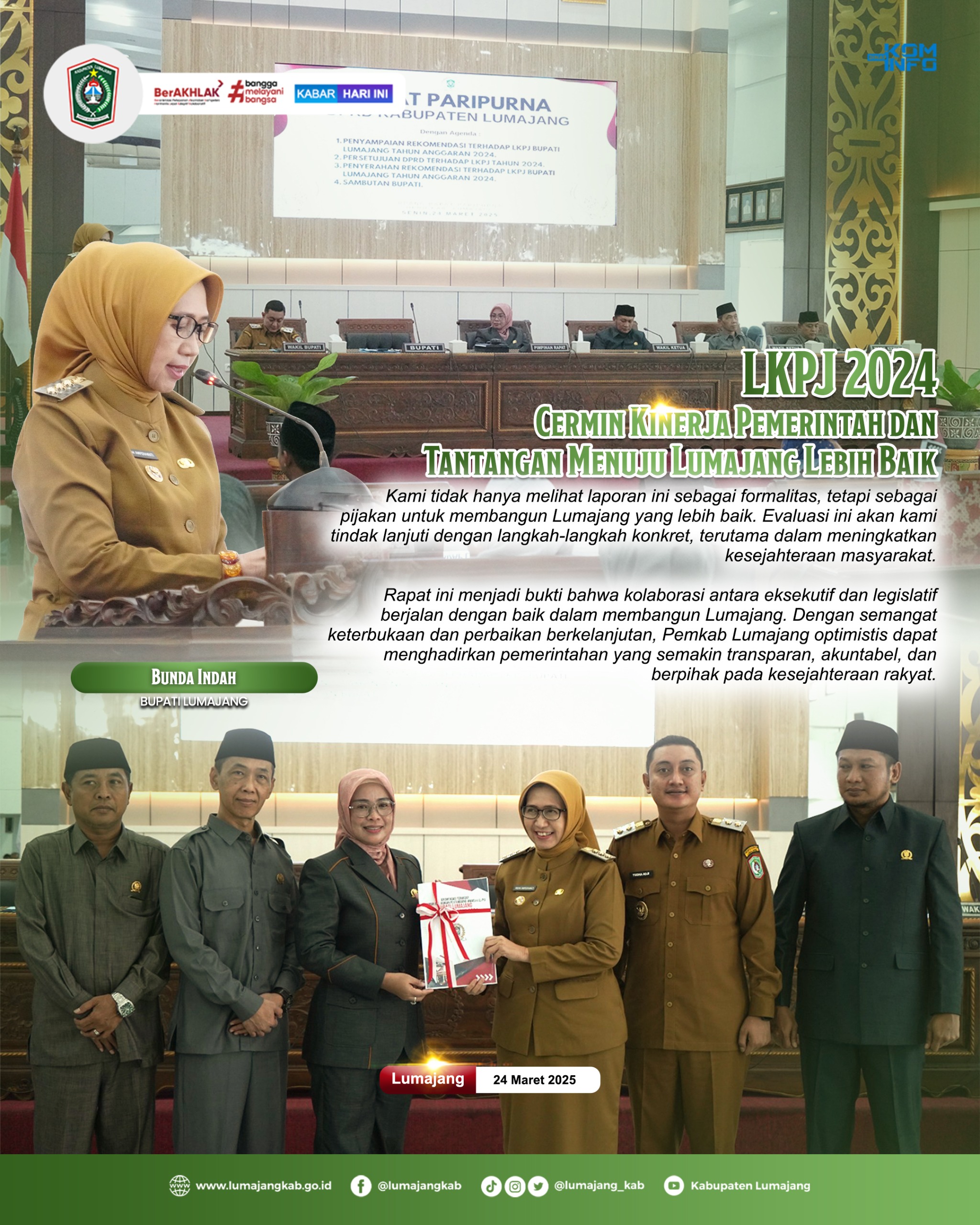 LKPJ 2024: Refleksi, Evaluasi, dan Aksi untuk Lumajang Lebih Baik 