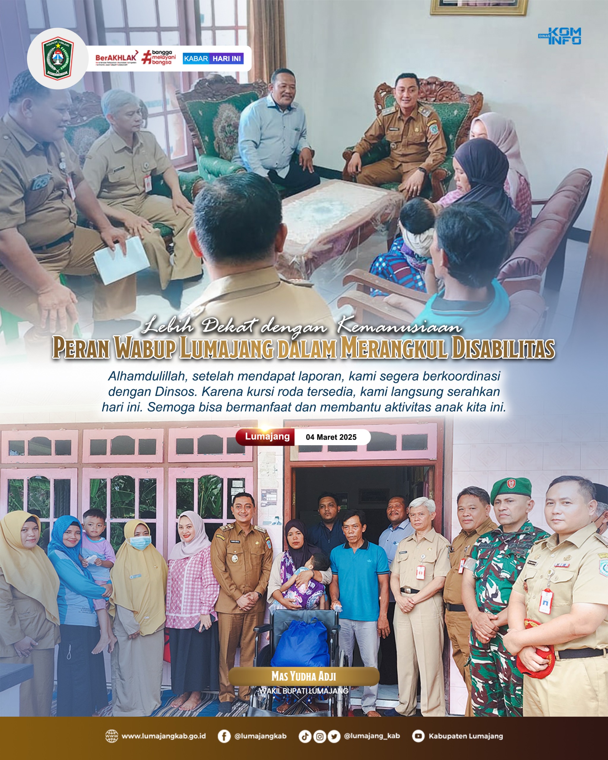 WABUP LUMAJANG MERANGKUL DISABILITAS