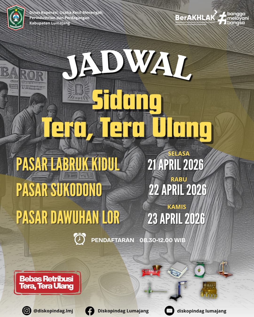 JADWAL SIDANG TERA, TERA ULANG  DISKOPINDAG