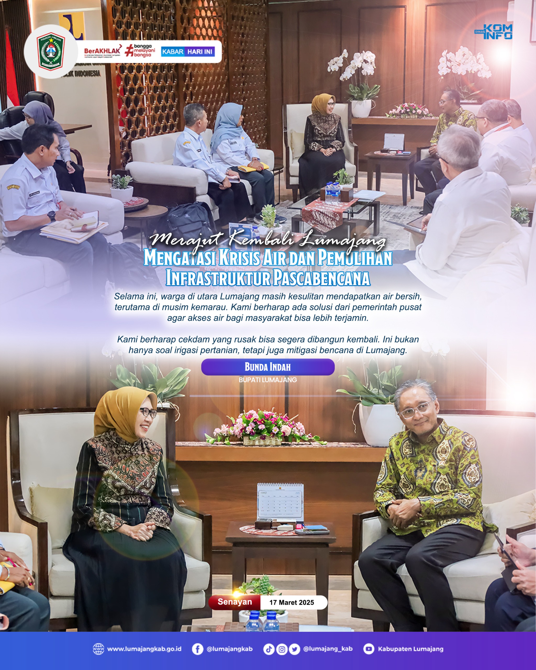 MENGATASI KRISIS AIR DAN PEMULIHAN INFRASTUKTUR PASCABENCANA 